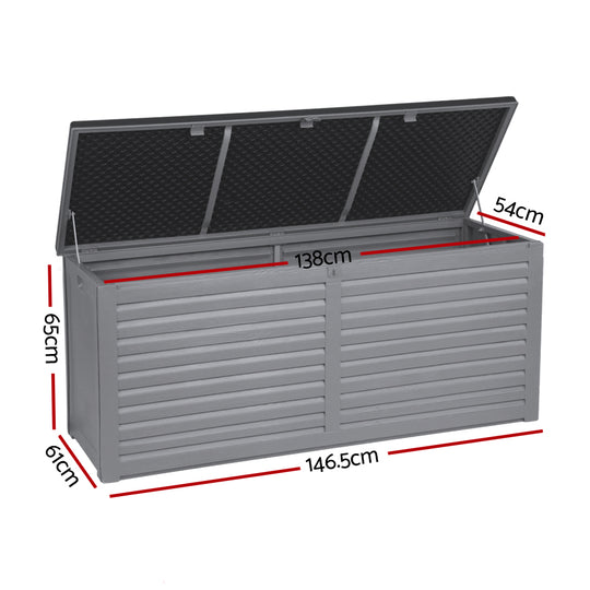 DSZ Product, feed-cond-new, feed-sl-DSZ Freight Payable, newGardeon Outdoor Storage Box 490L Container Lockable Garden Bench Tools Toy Shed Black - Premium Furniture > Outdoor > Outdoor Storage Boxes from Gardeon ! Shop Online Buy Now at S & D's Value Store Family Business Best Customer ServiceDSZ Product, feed-cond-new, feed-sl-DSZ Freight Payable, new