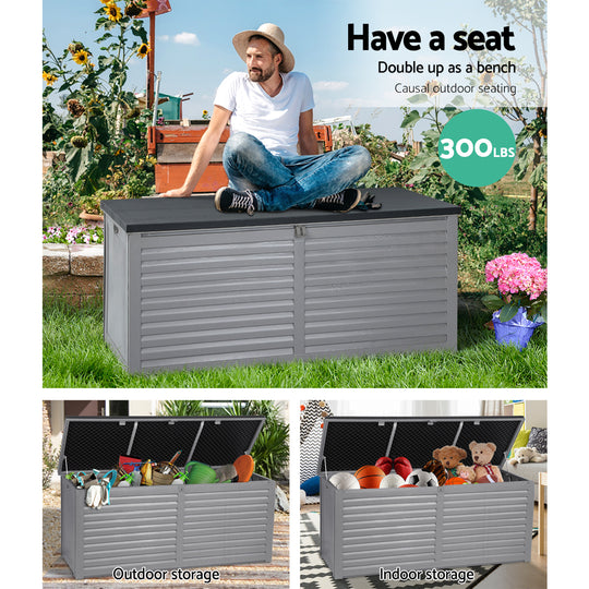 DSZ Product, feed-cond-new, feed-sl-DSZ Freight Payable, newGardeon Outdoor Storage Box 490L Container Lockable Garden Bench Tools Toy Shed Black - Premium Furniture > Outdoor > Outdoor Storage Boxes from Gardeon ! Shop Online Buy Now at S & D's Value Store Family Business Best Customer ServiceDSZ Product, feed-cond-new, feed-sl-DSZ Freight Payable, new