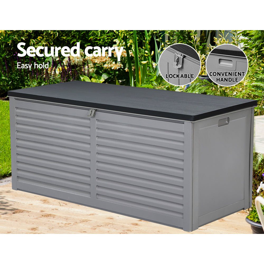 DSZ Product, feed-cond-new, feed-sl-DSZ Freight Payable, newGardeon Outdoor Storage Box 490L Container Lockable Garden Bench Tools Toy Shed Black - Premium Furniture > Outdoor > Outdoor Storage Boxes from Gardeon ! Shop Online Buy Now at S & D's Value Store Family Business Best Customer ServiceDSZ Product, feed-cond-new, feed-sl-DSZ Freight Payable, new