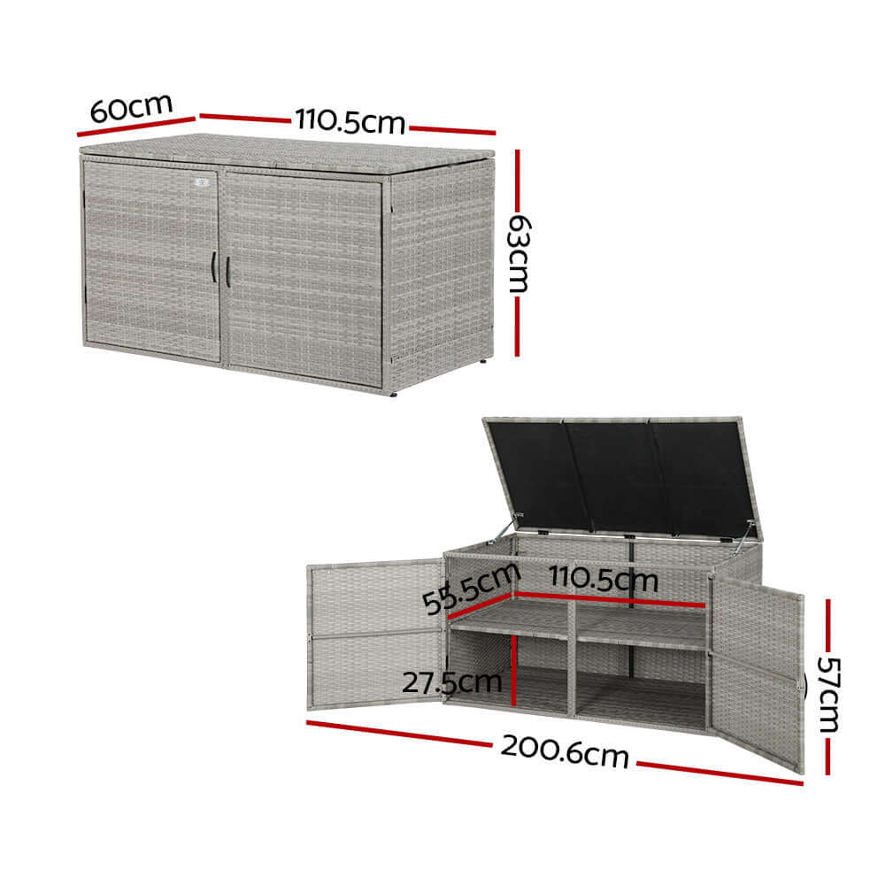 DSZ Product, feed-cond-new, feed-sl-DSZ Freight Payable, newGardeon Outdoor Storage Cabinet Box Deck Wicker Shelf Chest Garden Shed Tools - Premium Home & Garden > Garden Tools > Gardening Accessories from Gardeon ! Shop Online Buy Now at S & D's Value Store Family Business Best Customer ServiceDSZ Product, feed-cond-new, feed-sl-DSZ Freight Payable, new