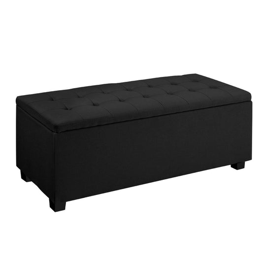 DSZ Product, feed-cond-new, feed-sl-DSZ Freight Payable, newArtiss Storage Ottoman Blanket Box 97Cm Linen Black - Premium Furniture > Living Room > Ottomans & Footstools from Artiss ! Shop Online Buy Now at S & D's Value Store Family Business Best Customer ServiceDSZ Product, feed-cond-new, feed-sl-DSZ Freight Payable, new