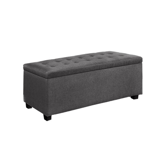 DSZ Product, feed-cond-new, feed-sl-DSZ Freight Payable, newArtiss Storage Ottoman Blanket Box 97Cm Linen Grey - Premium Furniture > Living Room > Ottomans & Footstools from Artiss ! Shop Online Buy Now at S & D's Value Store Family Business Best Customer ServiceDSZ Product, feed-cond-new, feed-sl-DSZ Freight Payable, new