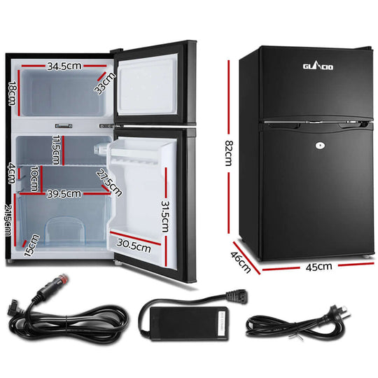 DSZ Product, feed-cond-new, feed-sl-DSZ Freight Payable, newGlacio 90L Portable Fridge Freezer Bar Upright 12V/24V/240V Camping Caravan - Premium Outdoor Recreation > Camping > Camping Appliances from Glacio ! Shop Online Buy Now at S & D's Value Store Family Business Best Customer ServiceDSZ Product, feed-cond-new, feed-sl-DSZ Freight Payable, new