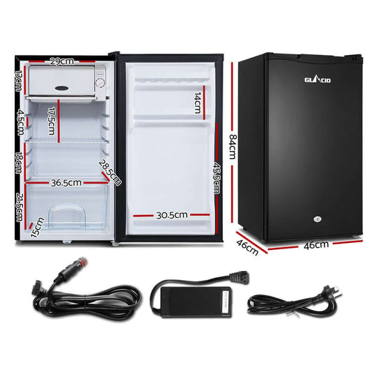 DSZ Product, feed-cond-new, feed-sl-DSZ Freight Payable, newGlacio 95L Portable Fridge Freezer Bar Upright 12V/24V/240V Camping Caravan - Premium Outdoor Recreation > Camping > Camping Appliances from Glacio ! Shop Online Buy Now at S & D's Value Store Family Business Best Customer ServiceDSZ Product, feed-cond-new, feed-sl-DSZ Freight Payable, new