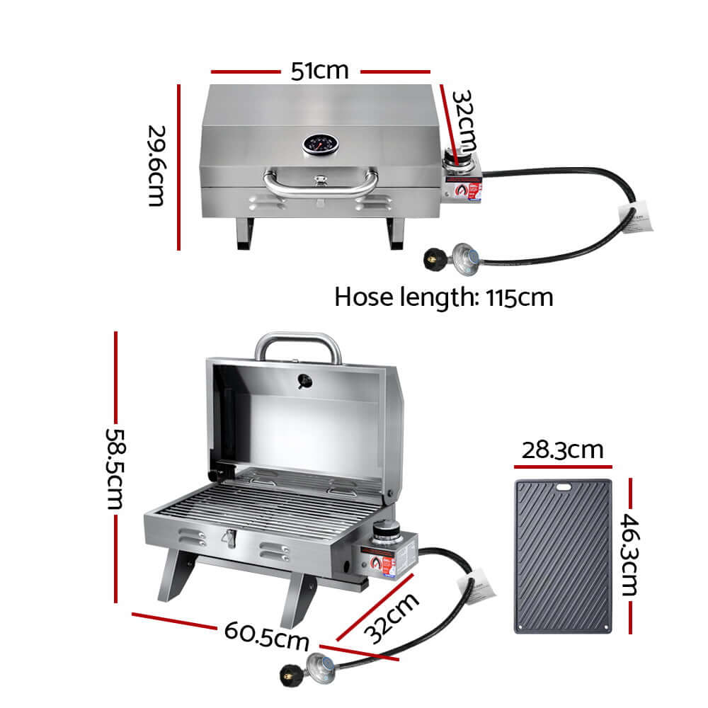 DSZ Product, feed-cond-new, feed-sl-DSZ Freight Payable, newGrillz Portable Gas Bbq Grill With Double Sided Plate - Premium Home & Garden > BBQ > BBQ Tools from Grillz ! Shop Online Buy Now at S & D's Value Store Family Business Best Customer ServiceDSZ Product, feed-cond-new, feed-sl-DSZ Freight Payable, new