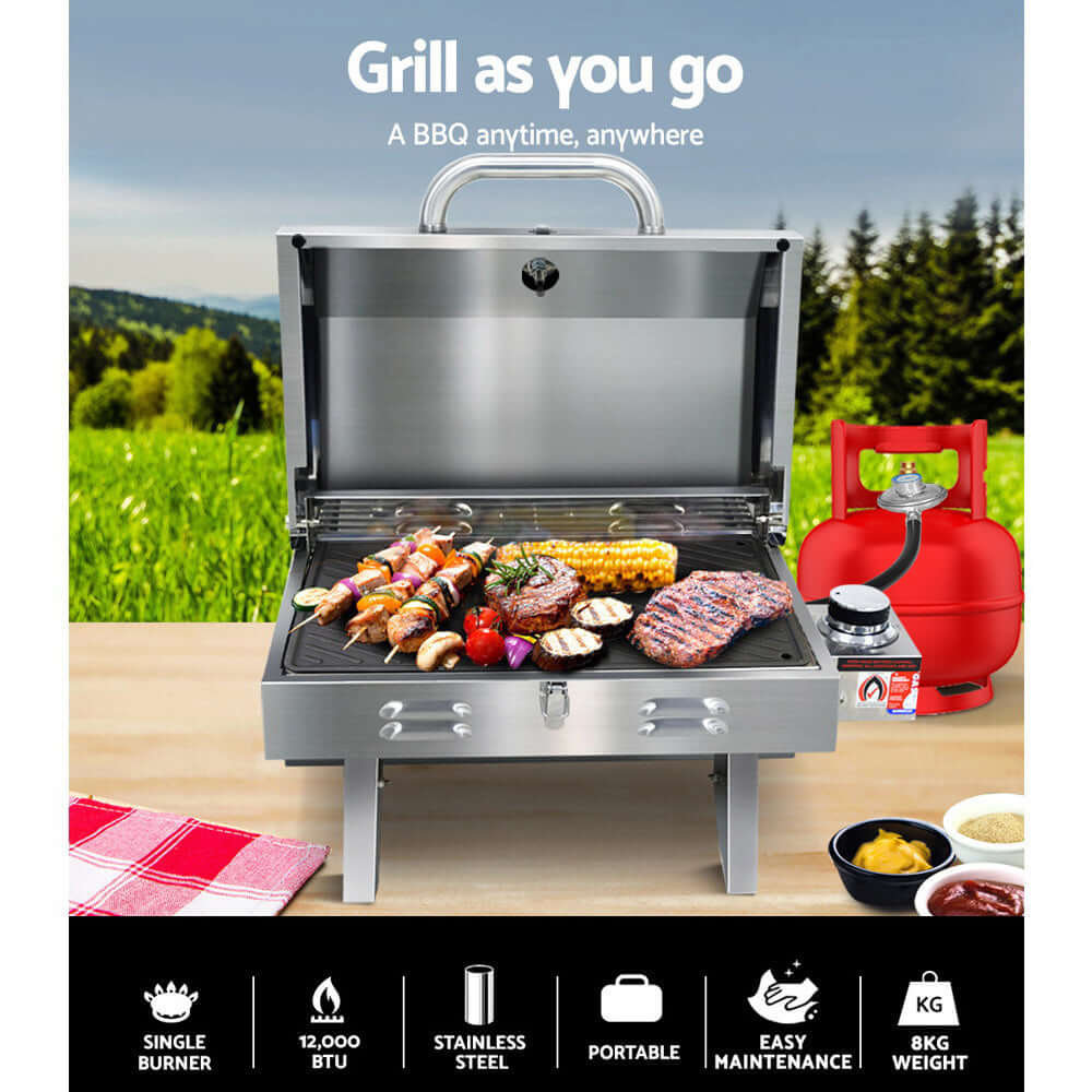 DSZ Product, feed-cond-new, feed-sl-DSZ Freight Payable, newGrillz Portable Gas Bbq Grill With Double Sided Plate - Premium Home & Garden > BBQ > BBQ Tools from Grillz ! Shop Online Buy Now at S & D's Value Store Family Business Best Customer ServiceDSZ Product, feed-cond-new, feed-sl-DSZ Freight Payable, new