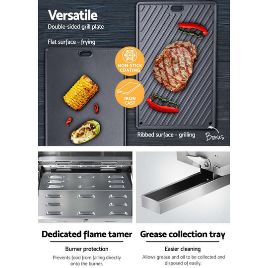 DSZ Product, feed-cond-new, feed-sl-DSZ Freight Payable, newGrillz Portable Gas Bbq Grill With Double Sided Plate - Premium Home & Garden > BBQ > BBQ Tools from Grillz ! Shop Online Buy Now at S & D's Value Store Family Business Best Customer ServiceDSZ Product, feed-cond-new, feed-sl-DSZ Freight Payable, new