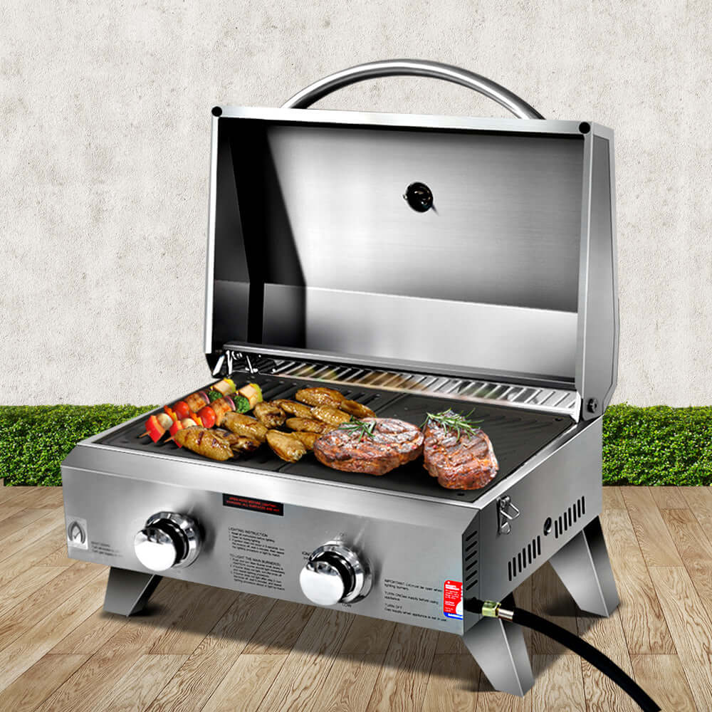 DSZ Product, feed-cond-new, feed-sl-DSZ Freight Payable, newGrillz Portable Gas Bbq Grill 2 Burners With Double Sided Plate - Premium Home & Garden > BBQ > BBQ Tools from Grillz ! Shop Online Buy Now at S & D's Value Store Family Business Best Customer ServiceDSZ Product, feed-cond-new, feed-sl-DSZ Freight Payable, new