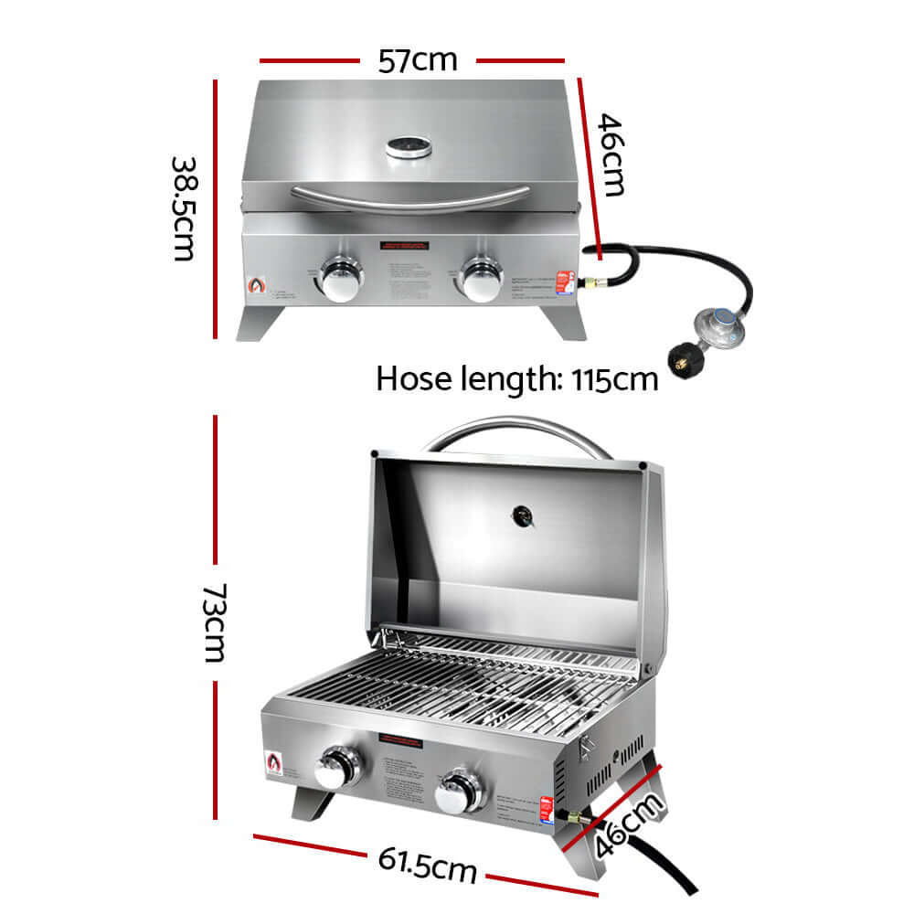 DSZ Product, feed-cond-new, feed-sl-DSZ Freight Payable, newGrillz Portable Gas Bbq Grill 2 Burners - Premium Home & Garden > BBQ > BBQ Tools from Grillz ! Shop Online Buy Now at S & D's Value Store Family Business Best Customer ServiceDSZ Product, feed-cond-new, feed-sl-DSZ Freight Payable, new