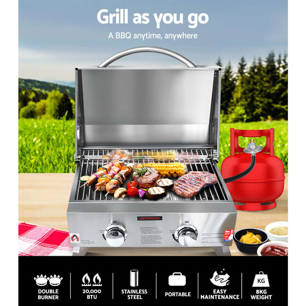 DSZ Product, feed-cond-new, feed-sl-DSZ Freight Payable, newGrillz Portable Gas Bbq Grill 2 Burners - Premium Home & Garden > BBQ > BBQ Tools from Grillz ! Shop Online Buy Now at S & D's Value Store Family Business Best Customer ServiceDSZ Product, feed-cond-new, feed-sl-DSZ Freight Payable, new