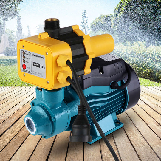 Giantz Peripheral Water Pump Garden Boiler Car Wash Electric Irrigation QB60 Yellow