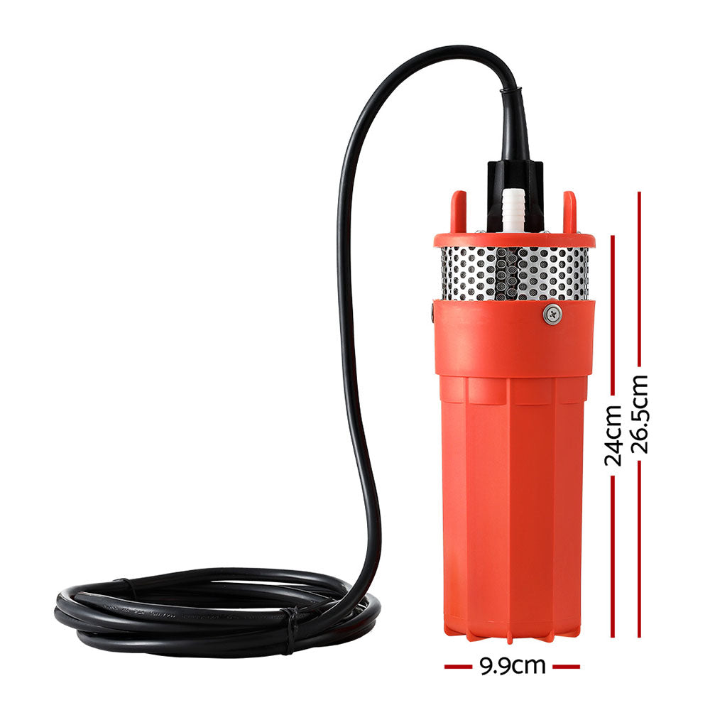 Giantz Submersible Solar Water Pump 24V 70M Head Deep Well Bore Self-priming