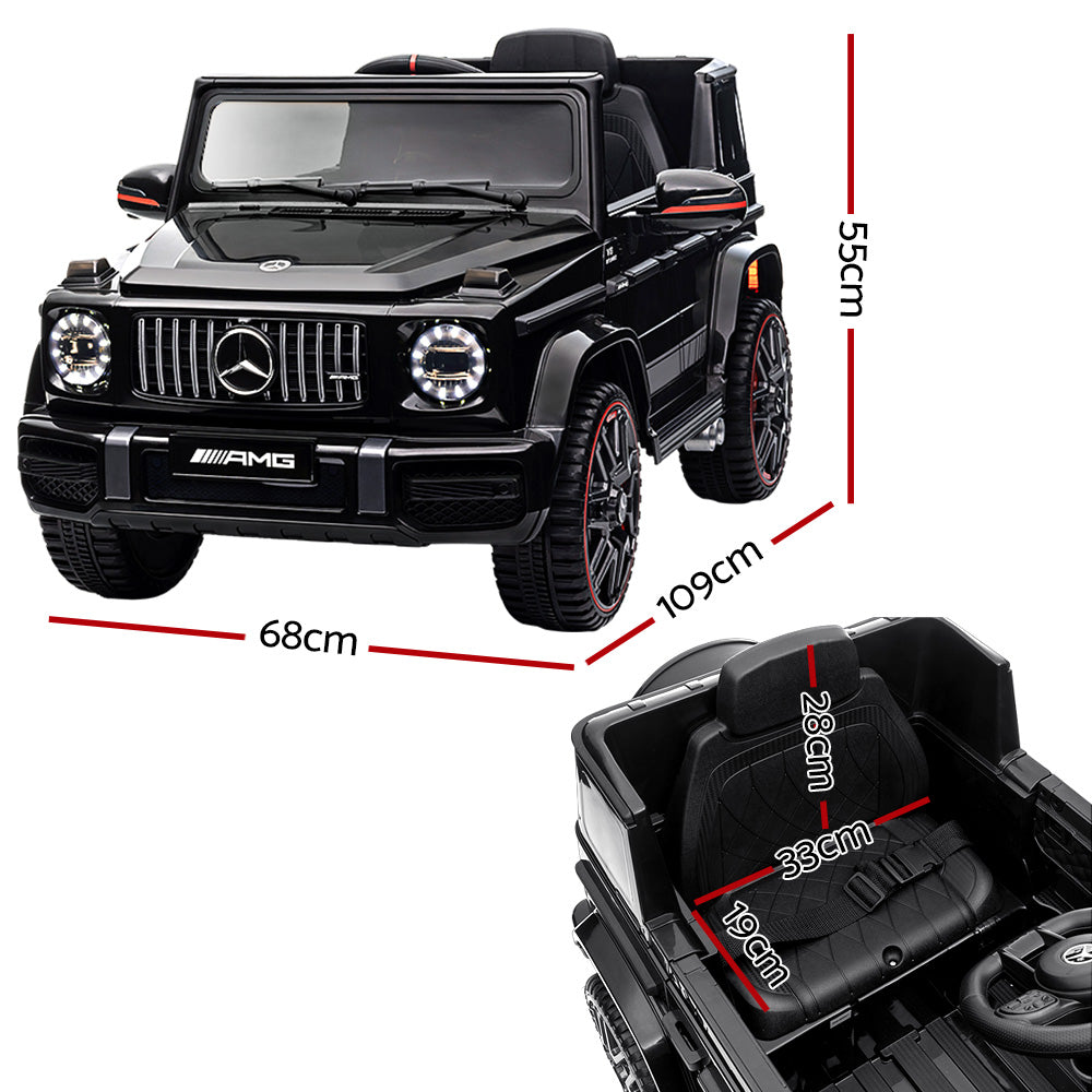 Kids Electric Ride On Car Mercedes - Benz Licensed Amg G63 Toy Cars Remote Black