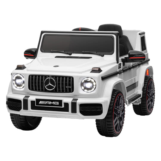 Kids Electric Ride On Car Mercedes - Benz Licensed Amg G63 Toy Cars Remote White