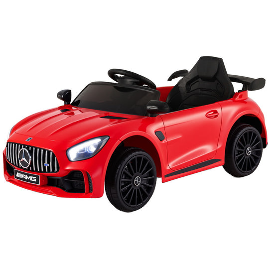 Kids Electric Ride On Car Mercedes - Benz Amg Gtr Licensed Toy Cars Remote Red