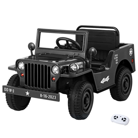 DSZ Product, feed-cond-new, feed-sl-DSZ Freight Payable, newRigo Kids Electric Ride On Car Jeep Military Off Road Toy Cars Remote 12V Black - Premium Baby & Kids > Ride On Cars, Go-karts & Bikes > Ride On Cars from Rigo ! Shop Online Buy Now at S & D's Value Store Family Business Best Customer ServiceDSZ Product, feed-cond-new, feed-sl-DSZ Freight Payable, new