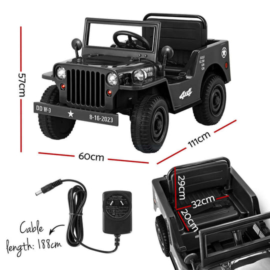 DSZ Product, feed-cond-new, feed-sl-DSZ Freight Payable, newRigo Kids Electric Ride On Car Jeep Military Off Road Toy Cars Remote 12V Black - Premium Baby & Kids > Ride On Cars, Go-karts & Bikes > Ride On Cars from Rigo ! Shop Online Buy Now at S & D's Value Store Family Business Best Customer ServiceDSZ Product, feed-cond-new, feed-sl-DSZ Freight Payable, new