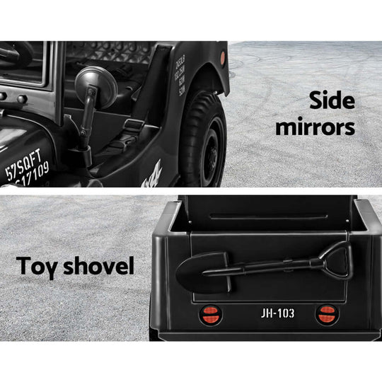 DSZ Product, feed-cond-new, feed-sl-DSZ Freight Payable, newRigo Kids Electric Ride On Car Jeep Military Off Road Toy Cars Remote 12V Black - Premium Baby & Kids > Ride On Cars, Go-karts & Bikes > Ride On Cars from Rigo ! Shop Online Buy Now at S & D's Value Store Family Business Best Customer ServiceDSZ Product, feed-cond-new, feed-sl-DSZ Freight Payable, new