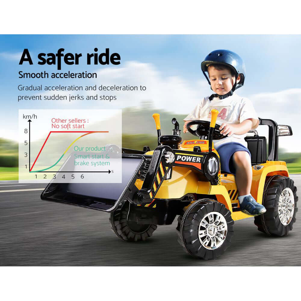 DSZ Product, feed-cond-new, feed-sl-DSZ Freight Payable, newRigo Kids Electric Ride On Car Bulldozer Digger Loader Remote 6V Yellow - Premium Baby & Kids > Ride On Cars, Go-karts & Bikes > Ride On Cars from Rigo ! Shop Online Buy Now at S & D's Value Store Family Business Best Customer ServiceDSZ Product, feed-cond-new, feed-sl-DSZ Freight Payable, new