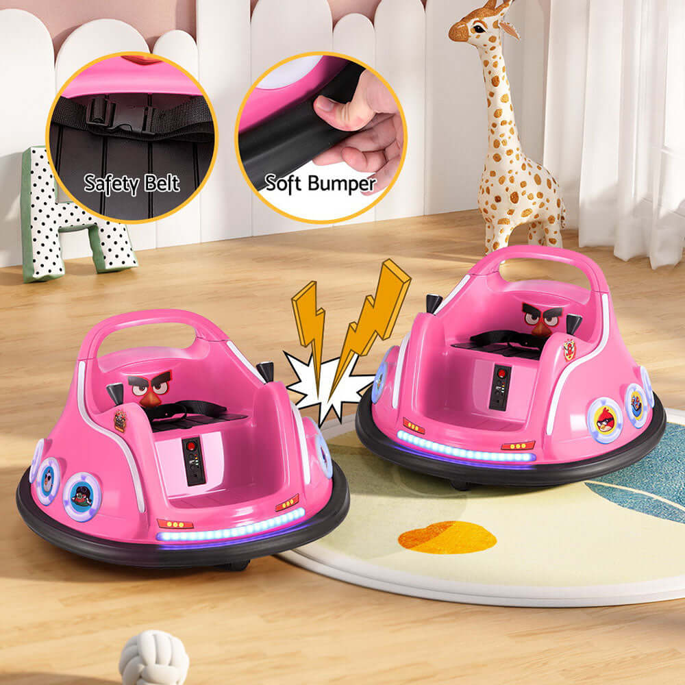 DSZ Product, feed-cond-new, feed-sl-DSZ Freight Payable, newKids Ride On Car Bumper Electric Toys Cars Light Remote Angry Birds Sticker Pink - Premium Baby & Kids > Ride On Cars, Go-karts & Bikes > Ride On Cars from Rigo ! Shop Online Buy Now at S & D's Value Store Family Business Best Customer ServiceDSZ Product, feed-cond-new, feed-sl-DSZ Freight Payable, new