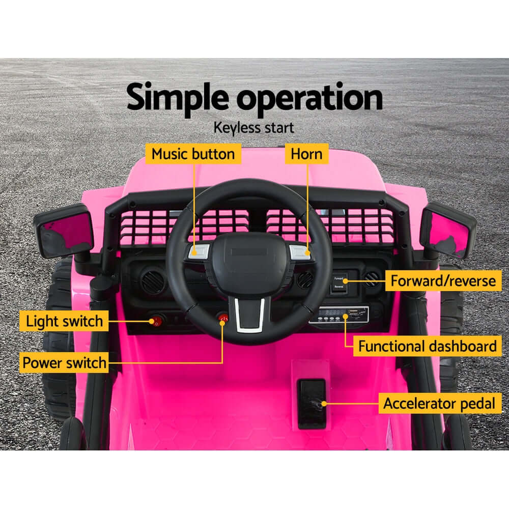 DSZ Product, feed-cond-new, feed-sl-DSZ Freight Payable, newRigo Kids Electric Ride On Car Jeep Toy Cars Remote 12V Pink - Premium Baby & Kids > Ride On Cars, Go-karts & Bikes > Ride On Cars from Rigo ! Shop Online Buy Now at S & D's Value Store Family Business Best Customer ServiceDSZ Product, feed-cond-new, feed-sl-DSZ Freight Payable, new