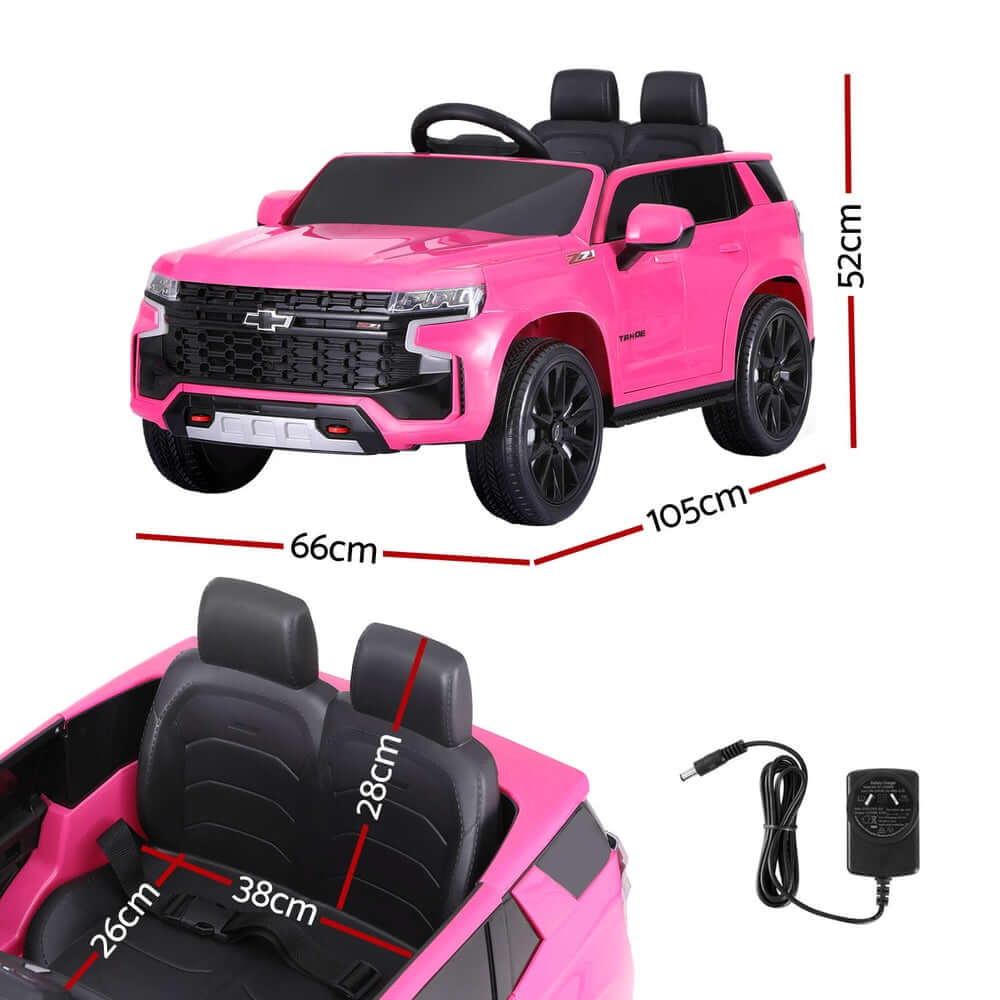 DSZ Product, feed-cond-new, feed-sl-DSZ Freight Payable, newKids Ride On Car Licensed Chevrolet Tahoe Electric Toys Horn Remote 12V Pink - Premium Baby & Kids > Ride On Cars, Go-karts & Bikes > Ride On Cars from Chevrolet ! Shop Online Buy Now at S & D's Value Store Family Business Best Customer ServiceDSZ Product, feed-cond-new, feed-sl-DSZ Freight Payable, new