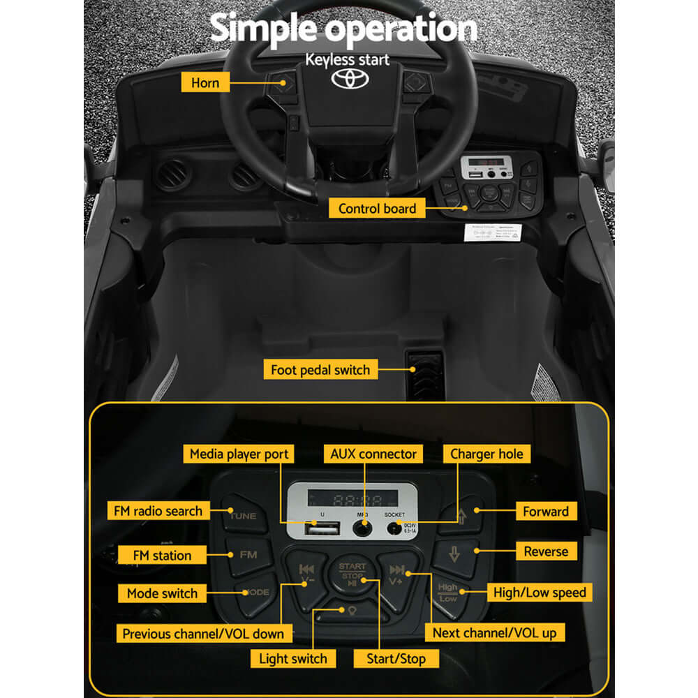 DSZ Product, feed-cond-new, feed-sl-DSZ Freight Payable, newKids Electric Ride On Car Toyota Tacoma Off Road Jeep Toy Cars Remote 12V Black - Premium Baby & Kids > Ride On Cars, Go-karts & Bikes > Ride On Cars from Toyota ! Shop Online Buy Now at S & D's Value Store Family Business Best Customer ServiceDSZ Product, feed-cond-new, feed-sl-DSZ Freight Payable, new