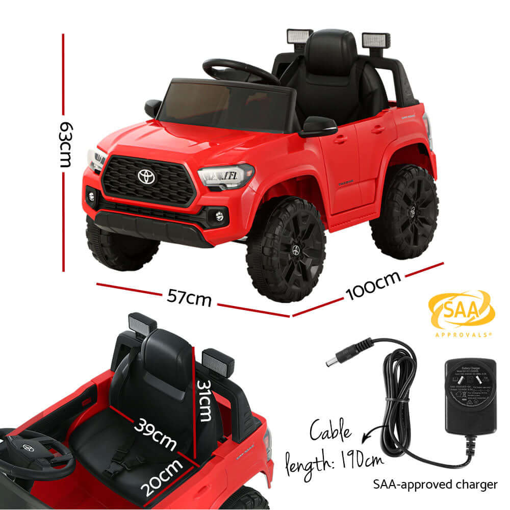 DSZ Product, feed-cond-new, feed-sl-DSZ Freight Payable, newKids Electric Ride On Car Toyota Tacoma Off Road Jeep Toy Cars Remote 12V Red - Premium Baby & Kids > Ride On Cars, Go-karts & Bikes > Ride On Cars from Toyota ! Shop Online Buy Now at S & D's Value Store Family Business Best Customer ServiceDSZ Product, feed-cond-new, feed-sl-DSZ Freight Payable, new