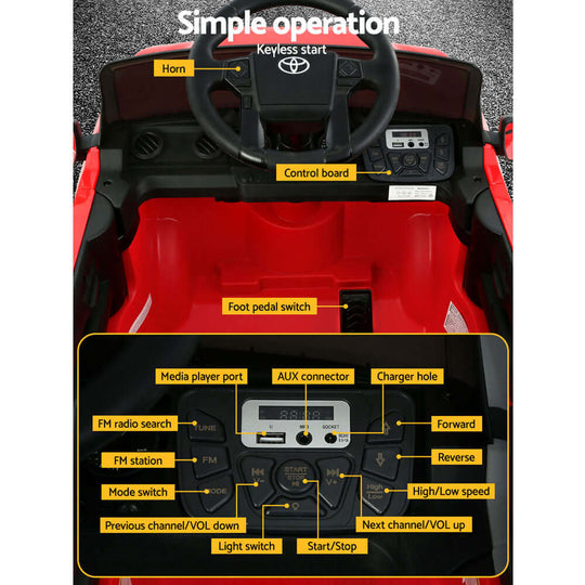 DSZ Product, feed-cond-new, feed-sl-DSZ Freight Payable, newKids Electric Ride On Car Toyota Tacoma Off Road Jeep Toy Cars Remote 12V Red - Premium Baby & Kids > Ride On Cars, Go-karts & Bikes > Ride On Cars from Toyota ! Shop Online Buy Now at S & D's Value Store Family Business Best Customer ServiceDSZ Product, feed-cond-new, feed-sl-DSZ Freight Payable, new