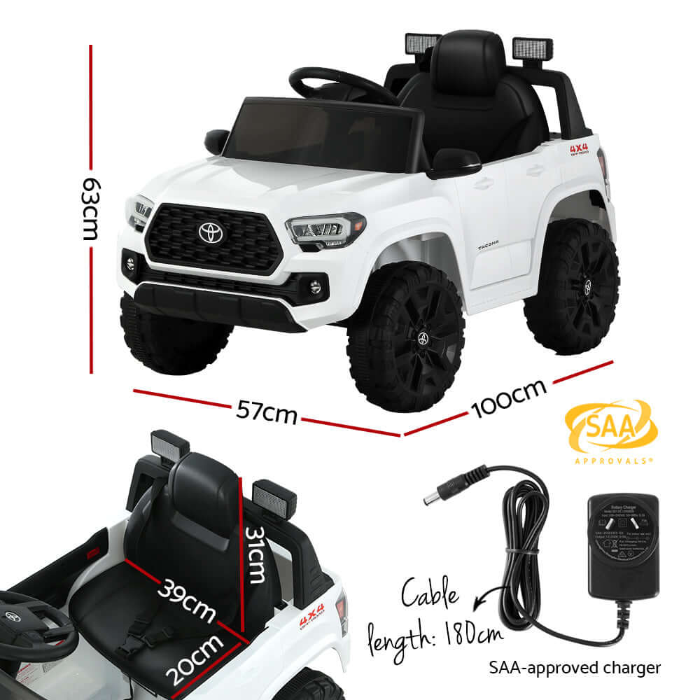 DSZ Product, feed-cond-new, feed-sl-DSZ Freight Payable, newKids Electric Ride On Car Toyota Tacoma Off Road Jeep Toy Cars Remote 12V Whte - Premium Baby & Kids > Ride On Cars, Go-karts & Bikes > Ride On Cars from Toyota ! Shop Online Buy Now at S & D's Value Store Family Business Best Customer ServiceDSZ Product, feed-cond-new, feed-sl-DSZ Freight Payable, new