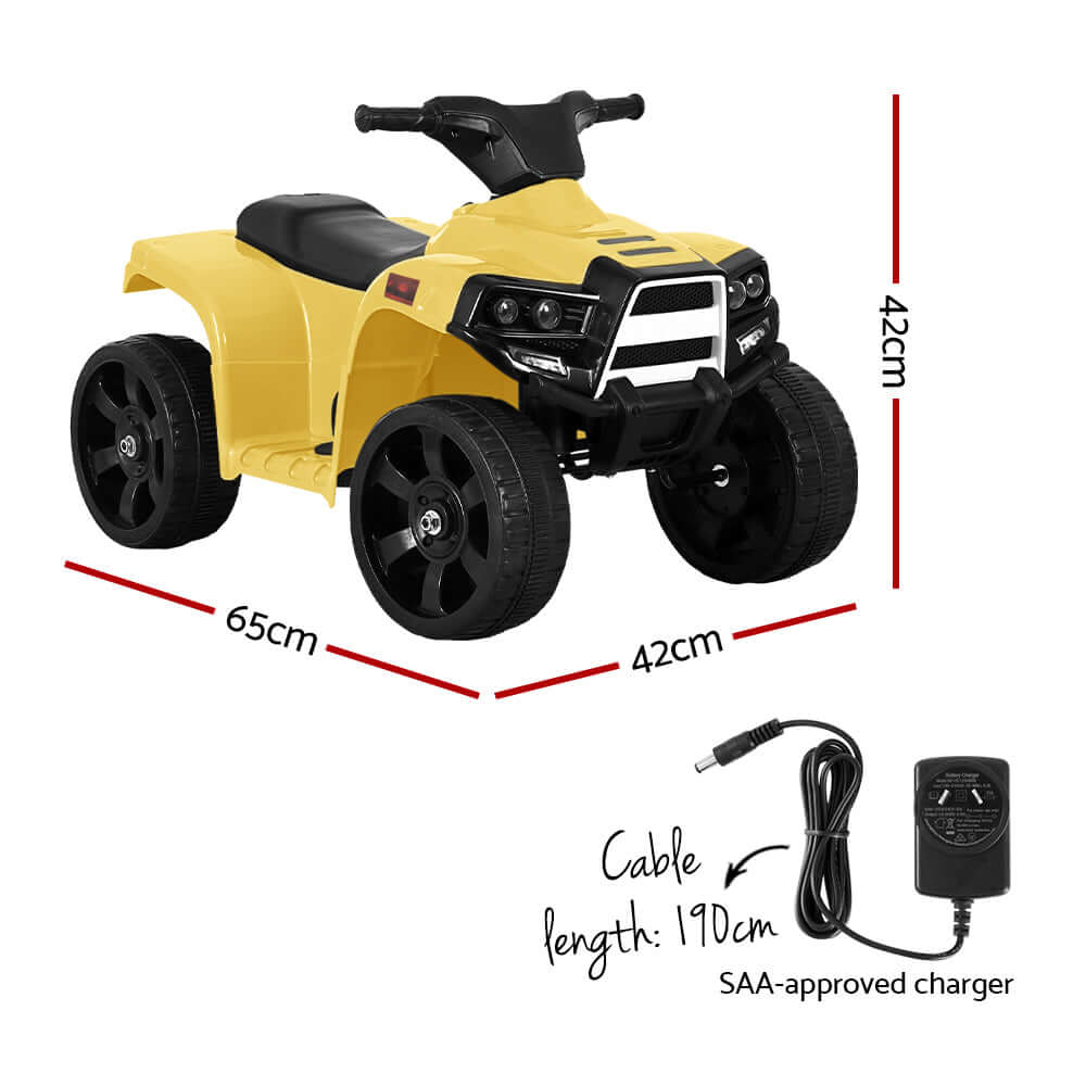 _label_, DSZ Product, feed-cond-new, feed-sl-free shipping, free-shipping, newRigo Kids Ride On Atv Quad Motorbike Car 4 Wheeler Electric Toys Battery Yellow - Premium Baby & Kids > Ride On Cars, Go-karts & Bikes > Ride On Cars from Rigo ! Shop Online Buy Now at S & D's Value Store Family Business Best Customer Service_label_, DSZ Product, feed-cond-new, feed-sl-free shipping, free-shipping, new