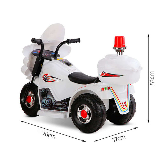 _label_, DSZ Product, feed-cond-new, feed-sl-free shipping, free-shipping, newRigo Kids Electric Ride On Police Motorcycle Motorbike 6V Battery White - Premium Baby & Kids > Ride On Cars, Go-karts & Bikes > Bikes & Scooters from Rigo ! Shop Online Buy Now at S & D's Value Store Family Business Best Customer Service_label_, DSZ Product, feed-cond-new, feed-sl-free shipping, free-shipping, new