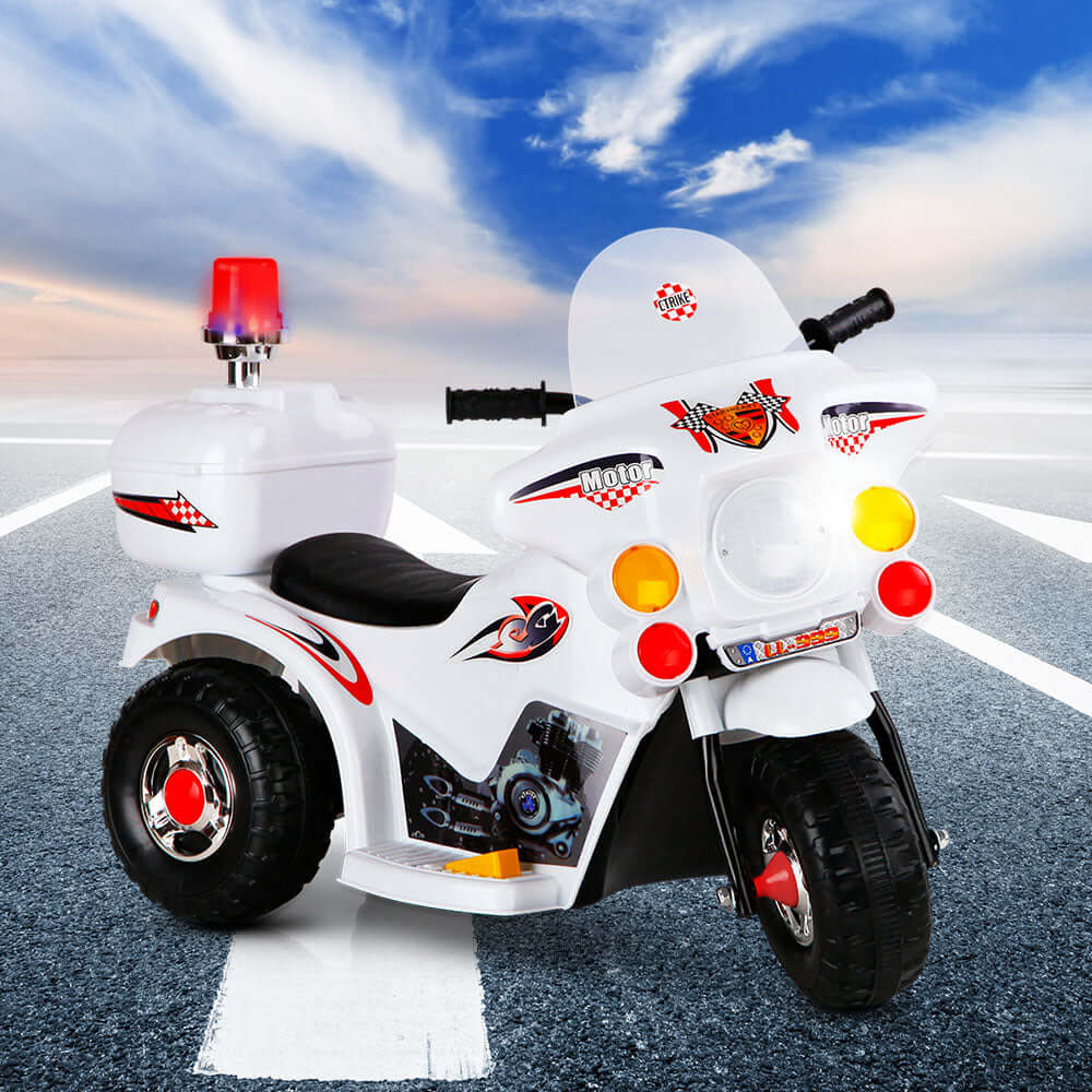 _label_, DSZ Product, feed-cond-new, feed-sl-free shipping, free-shipping, newRigo Kids Electric Ride On Police Motorcycle Motorbike 6V Battery White - Premium Baby & Kids > Ride On Cars, Go-karts & Bikes > Bikes & Scooters from Rigo ! Shop Online Buy Now at S & D's Value Store Family Business Best Customer Service_label_, DSZ Product, feed-cond-new, feed-sl-free shipping, free-shipping, new