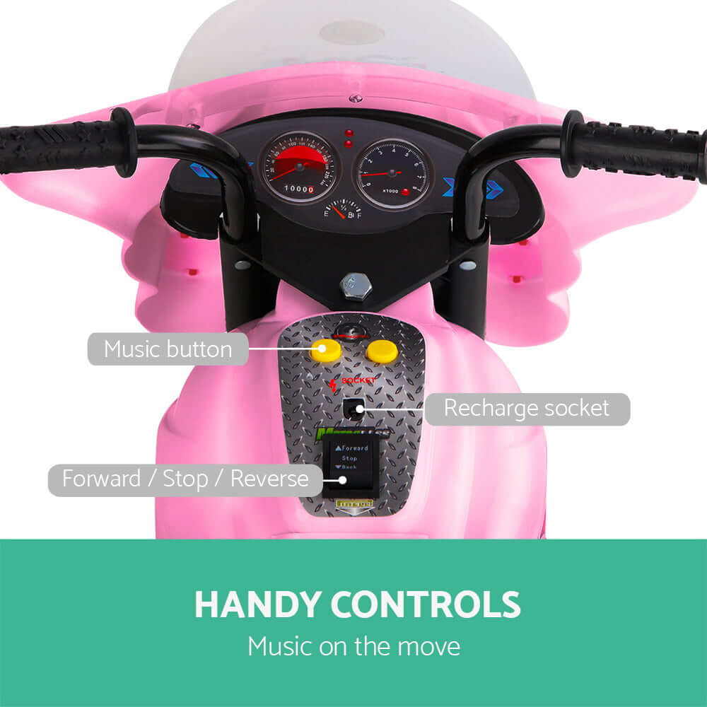 _label_, DSZ Product, feed-cond-new, feed-sl-free shipping, free-shipping, newRigo Kids Electric Ride On Police Motorcycle Motorbike 6V Battery Pink - Premium Baby & Kids > Ride On Cars, Go-karts & Bikes > Bikes & Scooters from Rigo ! Shop Online Buy Now at S & D's Value Store Family Business Best Customer Service_label_, DSZ Product, feed-cond-new, feed-sl-free shipping, free-shipping, new