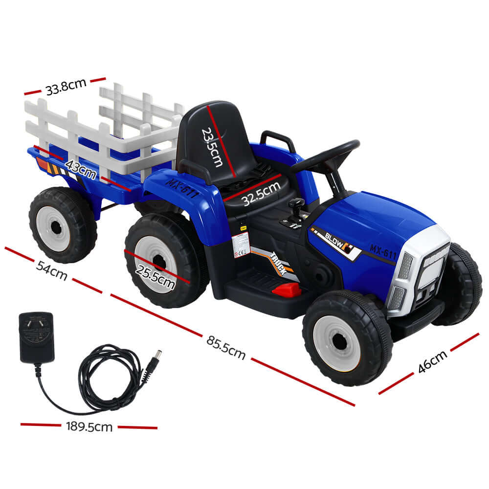 DSZ Product, feed-cond-new, feed-sl-DSZ Freight Payable, newRigo Kids Electric Ride On Car Tractor Toy Cars 12V Blue - Premium Baby & Kids > Ride On Cars, Go-karts & Bikes > Ride On Cars from Rigo ! Shop Online Buy Now at S & D's Value Store Family Business Best Customer ServiceDSZ Product, feed-cond-new, feed-sl-DSZ Freight Payable, new