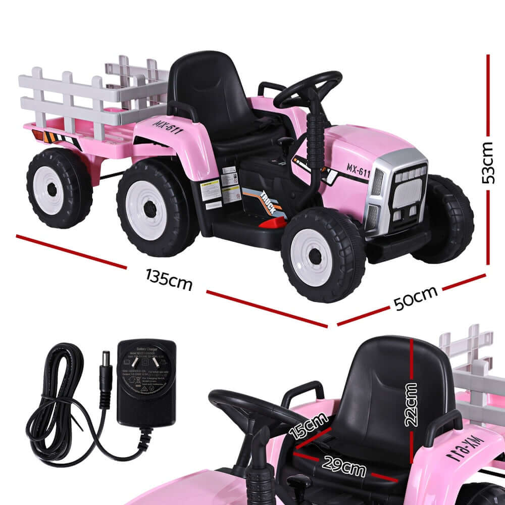 DSZ Product, feed-cond-new, feed-sl-DSZ Freight Payable, newRigo Kids Electric Ride On Car Tractor Toy Cars 12V Pink - Premium Baby & Kids > Ride On Cars, Go-karts & Bikes > Ride On Cars from Rigo ! Shop Online Buy Now at S & D's Value Store Family Business Best Customer ServiceDSZ Product, feed-cond-new, feed-sl-DSZ Freight Payable, new