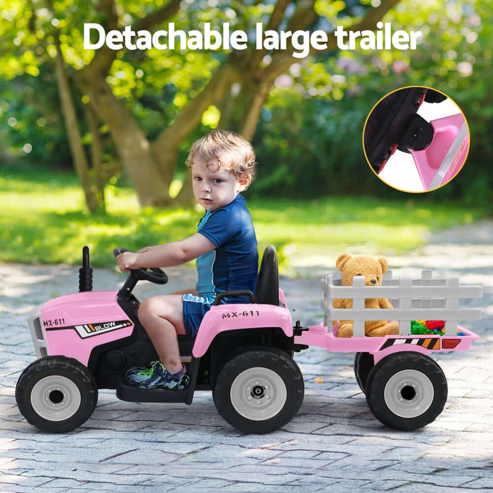 DSZ Product, feed-cond-new, feed-sl-DSZ Freight Payable, newRigo Kids Electric Ride On Car Tractor Toy Cars 12V Pink - Premium Baby & Kids > Ride On Cars, Go-karts & Bikes > Ride On Cars from Rigo ! Shop Online Buy Now at S & D's Value Store Family Business Best Customer ServiceDSZ Product, feed-cond-new, feed-sl-DSZ Freight Payable, new