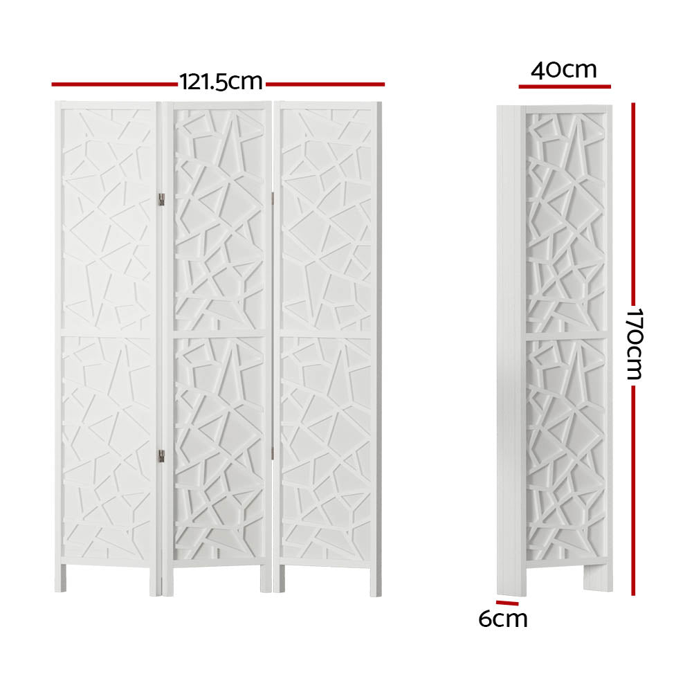 DSZ Product, feed-cond-new, feed-sl-DSZ Freight Payable, newArtiss 3 Panel Room Divider Screen 122 X 170Cm Clover White - Premium Furniture > Bedroom > Room Dividers from Artiss ! Shop Online Buy Now at S & D's Value Store Family Business Best Customer ServiceDSZ Product, feed-cond-new, feed-sl-DSZ Freight Payable, new