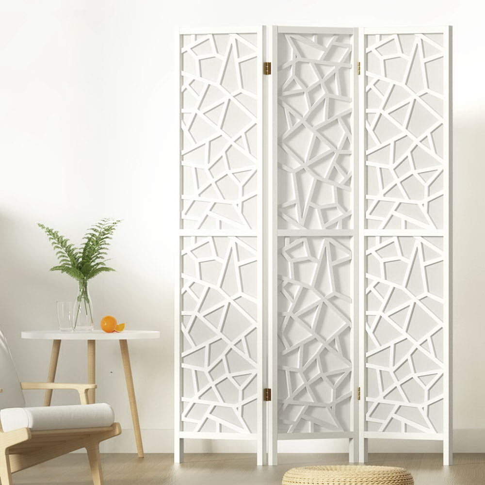 DSZ Product, feed-cond-new, feed-sl-DSZ Freight Payable, newArtiss 3 Panel Room Divider Screen 122 X 170Cm Clover White - Premium Furniture > Bedroom > Room Dividers from Artiss ! Shop Online Buy Now at S & D's Value Store Family Business Best Customer ServiceDSZ Product, feed-cond-new, feed-sl-DSZ Freight Payable, new