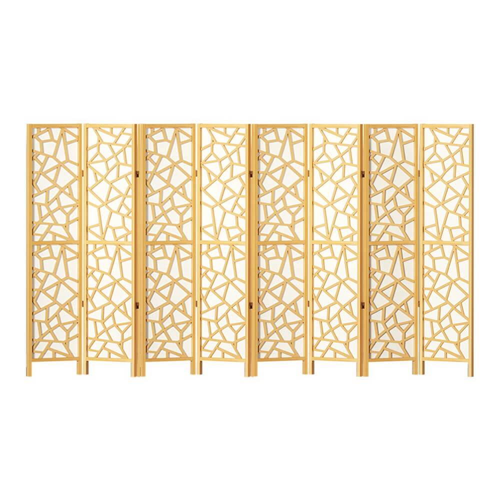 شاشة تقسيم الغرف Artiss 8 Panel Room Divider مقاس 325×170 سم لون Clover Natural