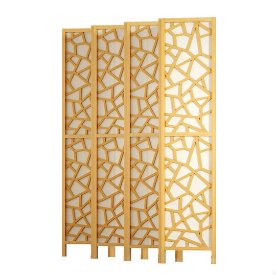 شاشة تقسيم الغرف Artiss 8 Panel Room Divider مقاس 325×170 سم لون Clover Natural