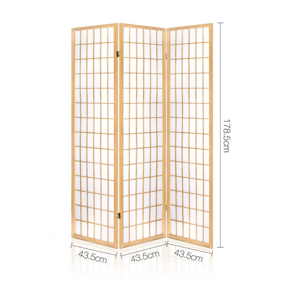 DSZ Product, feed-cond-new, feed-sl-DSZ Freight Payable, newArtiss 3 Panel Room Divider Screen 131 X 179Cm Natural - Premium Furniture > Bedroom > Room Dividers from Artiss ! Shop Online Buy Now at S & D's Value Store Family Business Best Customer ServiceDSZ Product, feed-cond-new, feed-sl-DSZ Freight Payable, new