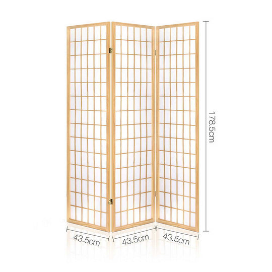 DSZ Product, feed-cond-new, feed-sl-DSZ Freight Payable, newArtiss 3 Panel Room Divider Screen 131 X 179Cm Natural - Premium Furniture > Bedroom > Room Dividers from Artiss ! Shop Online Buy Now at S & D's Value Store Family Business Best Customer ServiceDSZ Product, feed-cond-new, feed-sl-DSZ Freight Payable, new