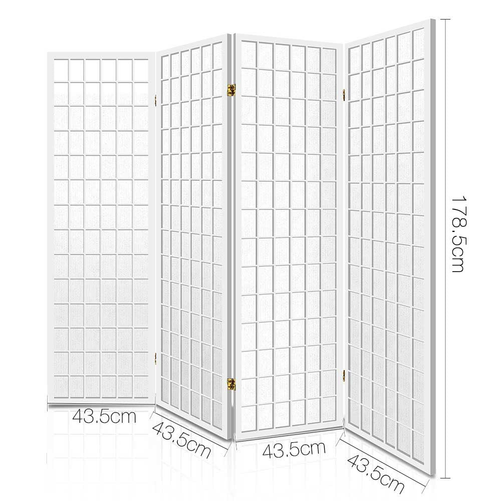 DSZ Product, feed-cond-new, feed-sl-DSZ Freight Payable, newArtiss 4 Panel Room Divider Screen 174 X 179Cm White - Premium Furniture > Bedroom > Room Dividers from Artiss ! Shop Online Buy Now at S & D's Value Store Family Business Best Customer ServiceDSZ Product, feed-cond-new, feed-sl-DSZ Freight Payable, new