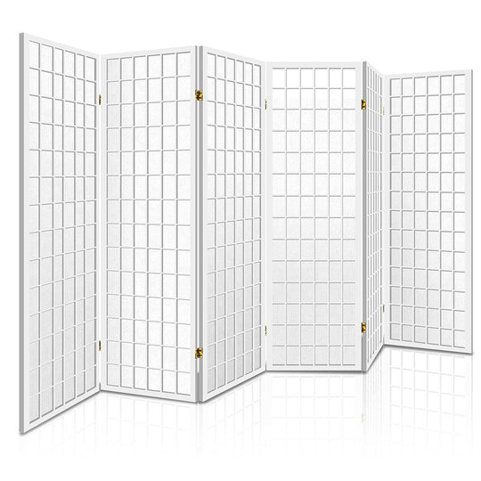 DSZ Product, feed-cond-new, feed-sl-DSZ Freight Payable, newArtiss 6 Panel Room Divider Screen 261 X 179Cm White - Premium Furniture > Bedroom > Room Dividers from Artiss ! Shop Online Buy Now at S & D's Value Store Family Business Best Customer ServiceDSZ Product, feed-cond-new, feed-sl-DSZ Freight Payable, new