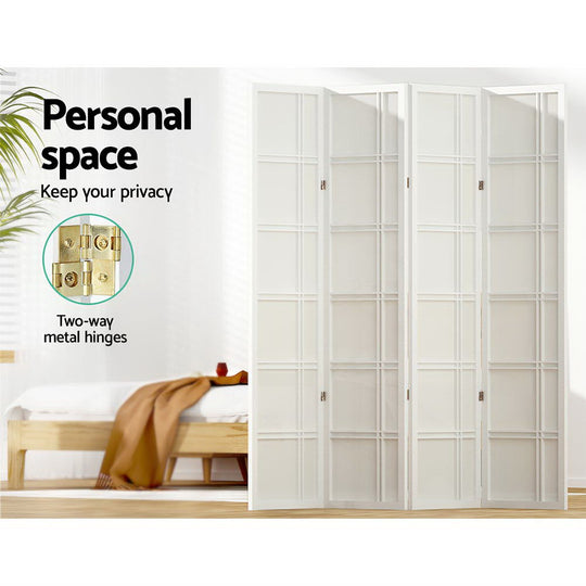 DSZ Product, feed-cond-new, feed-sl-DSZ Freight Payable, newArtiss 4 Panel Room Divider Screen 176 X 179Cm Nova White - Premium Furniture > Bedroom > Room Dividers from Artiss ! Shop Online Buy Now at S & D's Value Store Family Business Best Customer ServiceDSZ Product, feed-cond-new, feed-sl-DSZ Freight Payable, new