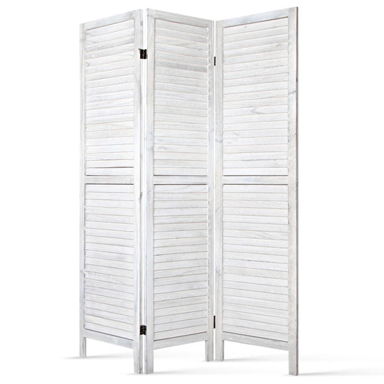 DSZ Product, feed-cond-new, feed-sl-DSZ Freight Payable, newArtiss 3 Panel Room Divider Screen 120 X 170Cm Louver White - Premium Furniture > Bedroom > Room Dividers from Artiss ! Shop Online Buy Now at S & D's Value Store Family Business Best Customer ServiceDSZ Product, feed-cond-new, feed-sl-DSZ Freight Payable, new