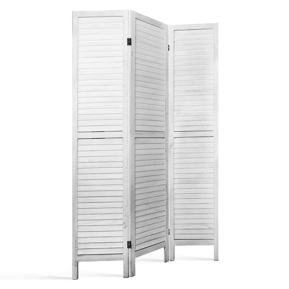 DSZ Product, feed-cond-new, feed-sl-DSZ Freight Payable, newArtiss 3 Panel Room Divider Screen 120 X 170Cm Louver White - Premium Furniture > Bedroom > Room Dividers from Artiss ! Shop Online Buy Now at S & D's Value Store Family Business Best Customer ServiceDSZ Product, feed-cond-new, feed-sl-DSZ Freight Payable, new