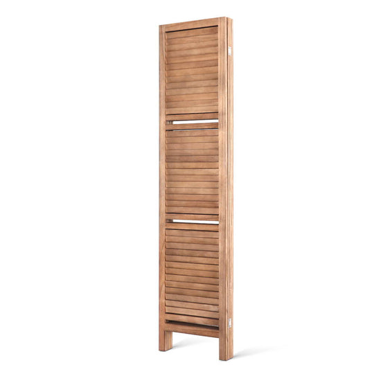 DSZ Product, feed-cond-new, feed-sl-DSZ Freight Payable, newArtiss 4 Panel Room Divider Screen 163 X 170Cm Shelf Oak - Premium Furniture > Bedroom > Room Dividers from Artiss ! Shop Online Buy Now at S & D's Value Store Family Business Best Customer ServiceDSZ Product, feed-cond-new, feed-sl-DSZ Freight Payable, new