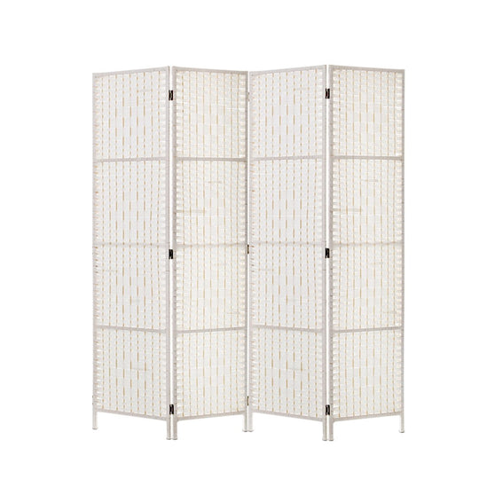 DSZ Product, feed-cond-new, feed-sl-DSZ Freight Payable, newArtiss 4 Panel Room Divider Screen 163 X 170Cm Woven White - Premium Furniture > Bedroom > Room Dividers from Artiss ! Shop Online Buy Now at S & D's Value Store Family Business Best Customer ServiceDSZ Product, feed-cond-new, feed-sl-DSZ Freight Payable, new